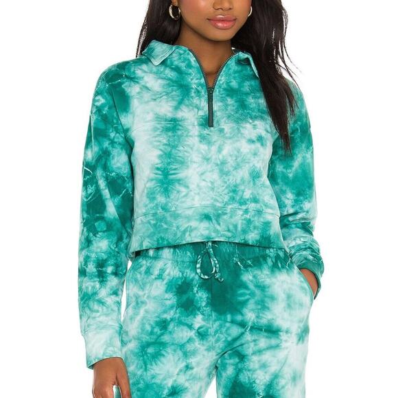 Frankies Bikinis x Revolve Bowie Tie Dye Half Zip Sweatshirt Size Small - Picture 1 of 5